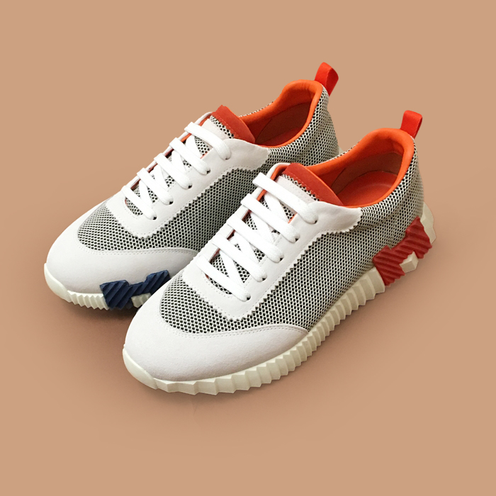 エルメス メンズ グレー スニーカー -  Gray 