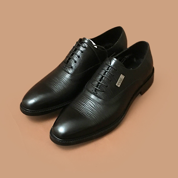 グッチメンズレザーオックスフォードブラック