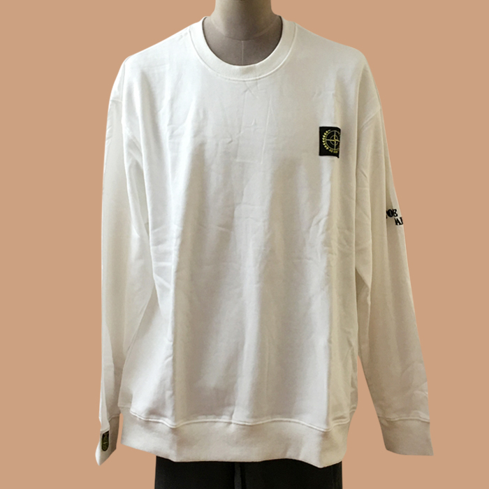 ストーンアイランド メンズ モダン ホワイト スウェット - White 