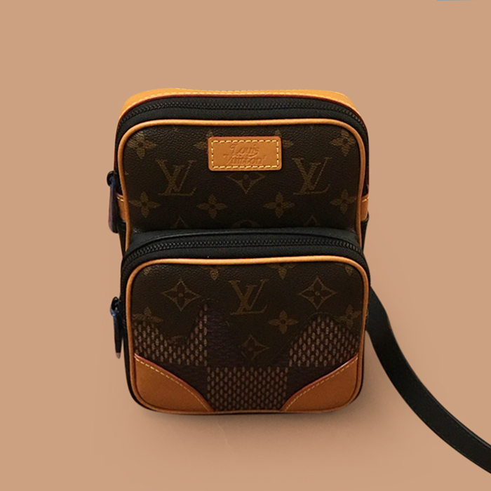  ルイヴィトンユニセックス バンバック ウエストバッグ, M55457,LOUB2086,17cm,ブラウン