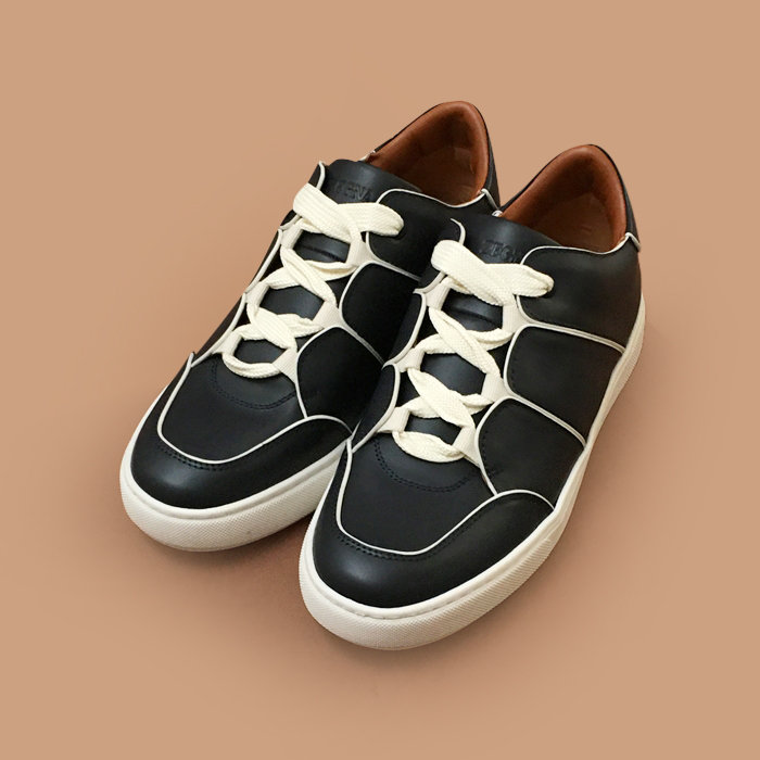 エルメネジルド・ゼニア メンズ ダークネイビー スニーカー -Dark  - ze75x