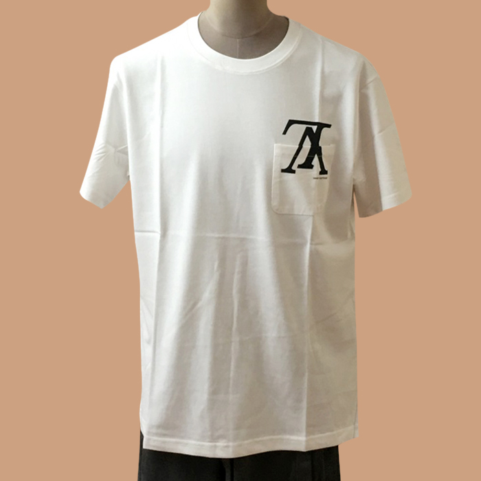 ルイヴィトン メンズ クルーネック ホワイト 半袖Tシャツ -  White Short Sleeved 