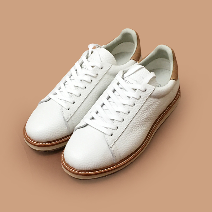 ブルネロクチネリ メンズ ホワイト スニーカー -  Cucinelli White 