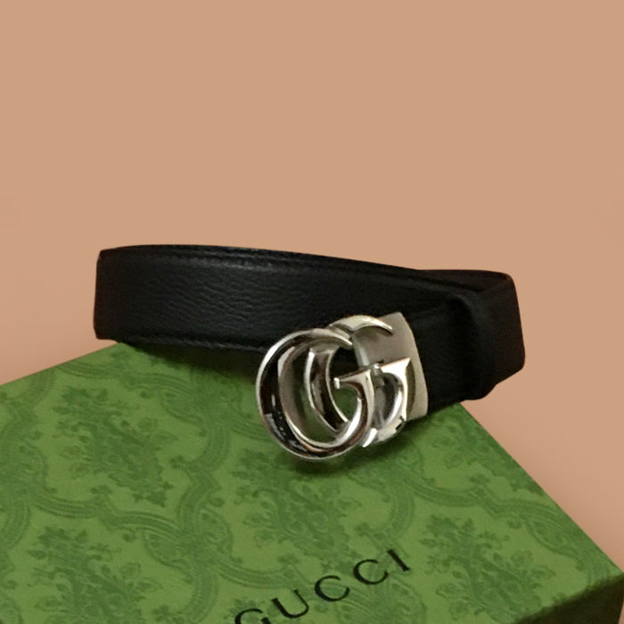 グッチ メンズ モダン ブラック ベルト -Belts