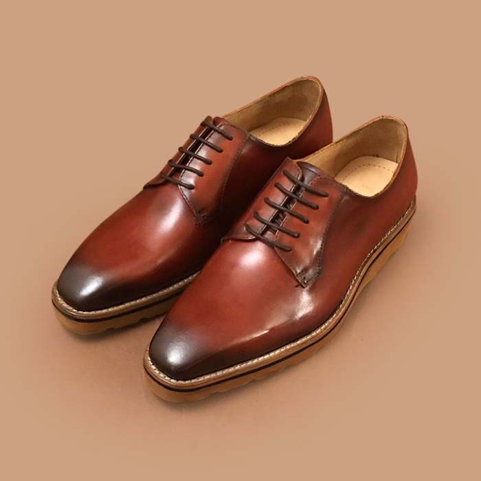 ベルルッティ メンズ クラシック キャメル オックスフォード - Camel Oxford - ber0119x