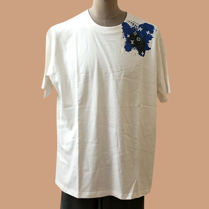 ルイヴィトン メンズ クルーネック ホワイト 半袖Tシャツ -  White Short sleeved 