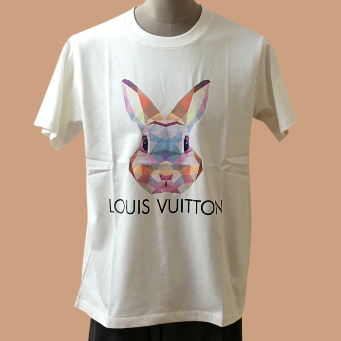 ルイヴィトン メンズ クルーネック ホワイト 半袖Tシャツ -  White Short sleeved 