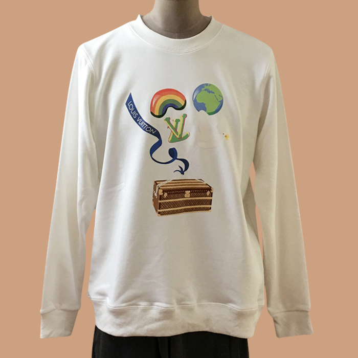 ルイヴィトン メンズ モダン ホワイト スウェット -  White 