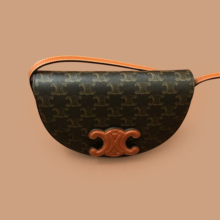 セリーヌ レディース ブラウン ミニ ロック トリオンフ -  Brown Lock Triomphe