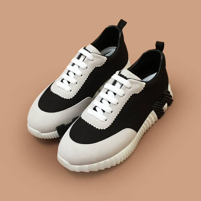 エルメス メンズ ブラック スニーカー -  