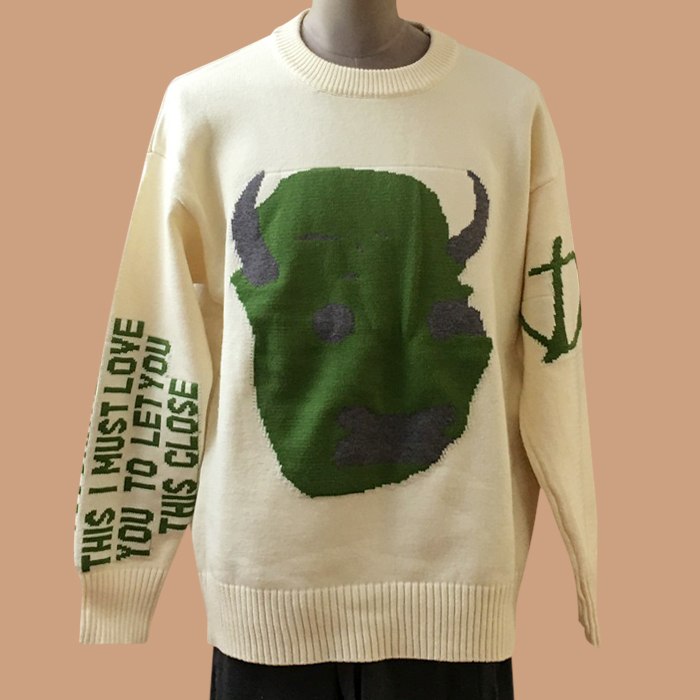 ディオール メンズ クルーネック ホワイト セーター -  White  - dio02151x