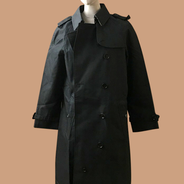 Trench  - バーバリーメンズ ヴィンテージ コットン トレンチコートブラック