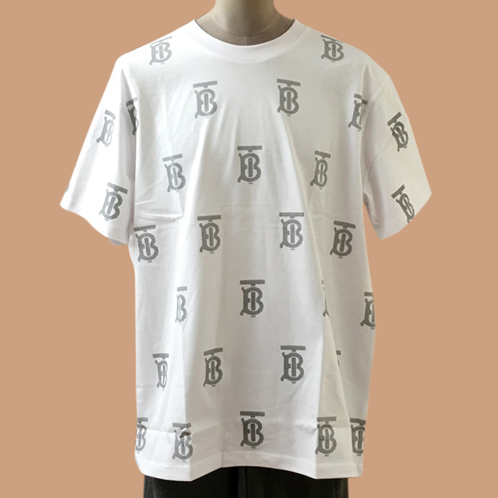 バーバリー ユニセックス ホワイト クルーネック 半袖Tシャツ - BurberryWhite 