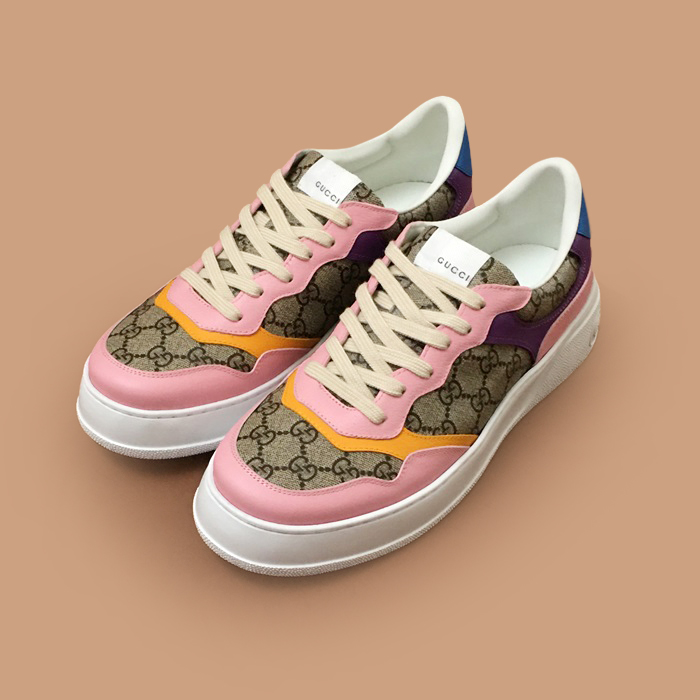 グッチ ユニセックス ピンク スニーカー -Pink 