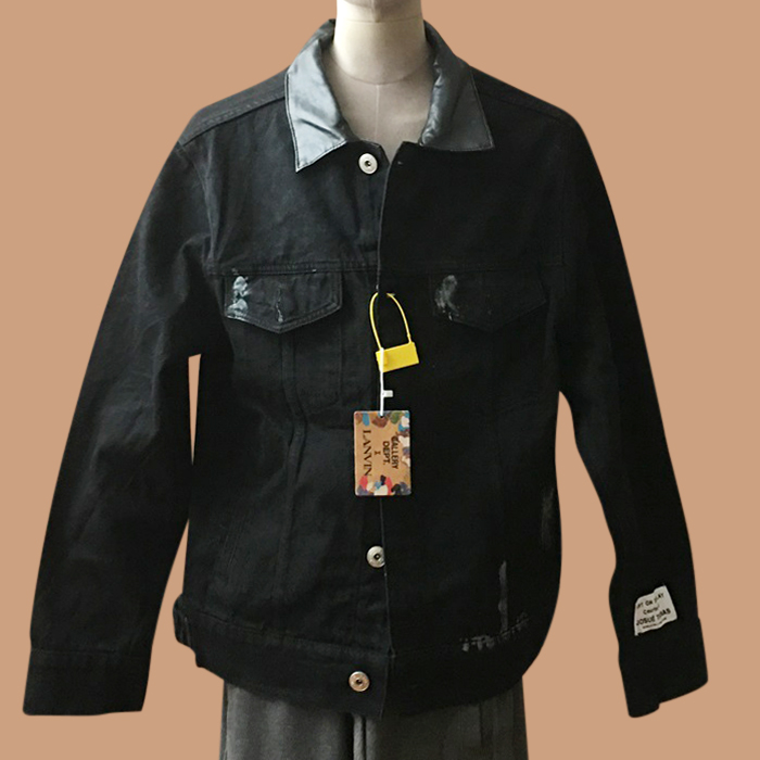 ランバン メンズ ブラック ジャケット - LANVIN s