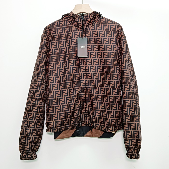LogoBrown - フェンディメンズ LOGO カジュアル リバーシブル ジャケット Fen01042x Size(s - 2xl) ブラウン