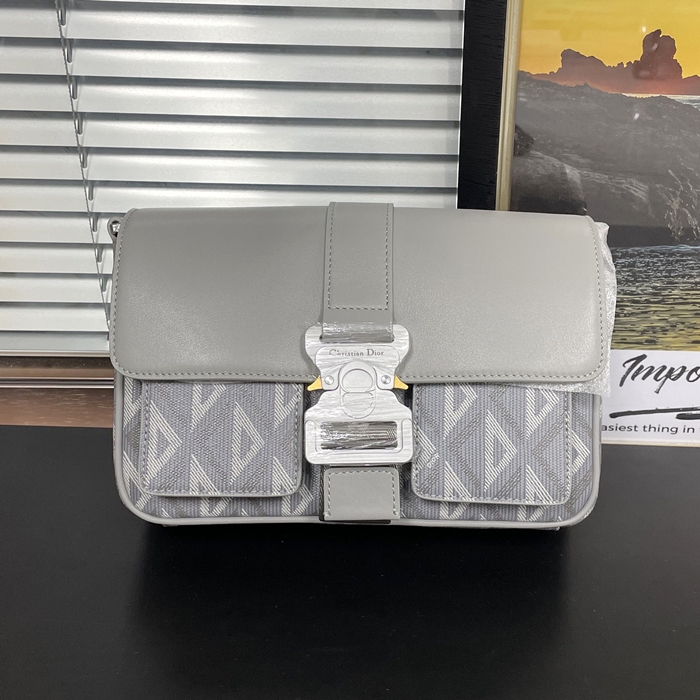 ディオール メンズ グレー ショルダーバッグ -  Gray - di538x