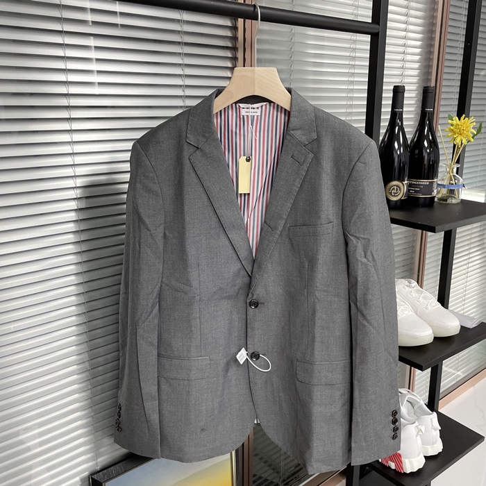  - トムブラウンメンズ カジュアル コットン スーツ ジャケット セット Thom01010x.Sizeグレー