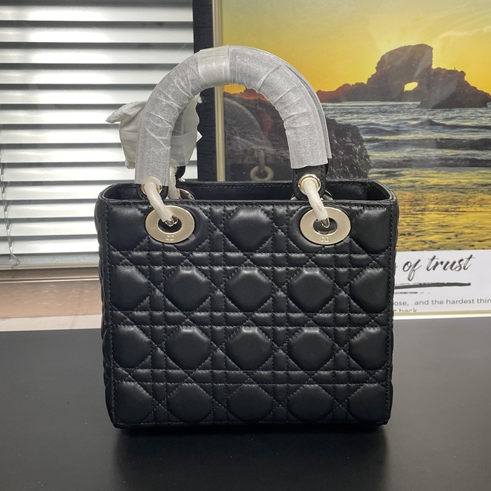 ディオール レディース ブラック ダイヤモンド レディバッグ -  Lady - dio02111x