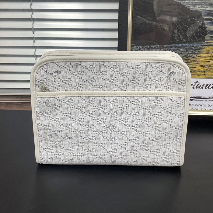 2020 PVC25cm - ゴヤールPVC ユニセックス クラッチバッグ,GYB0263,25cm,ホワイト