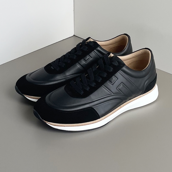 エルメス メンズ ブラック スニーカー -   - he230x