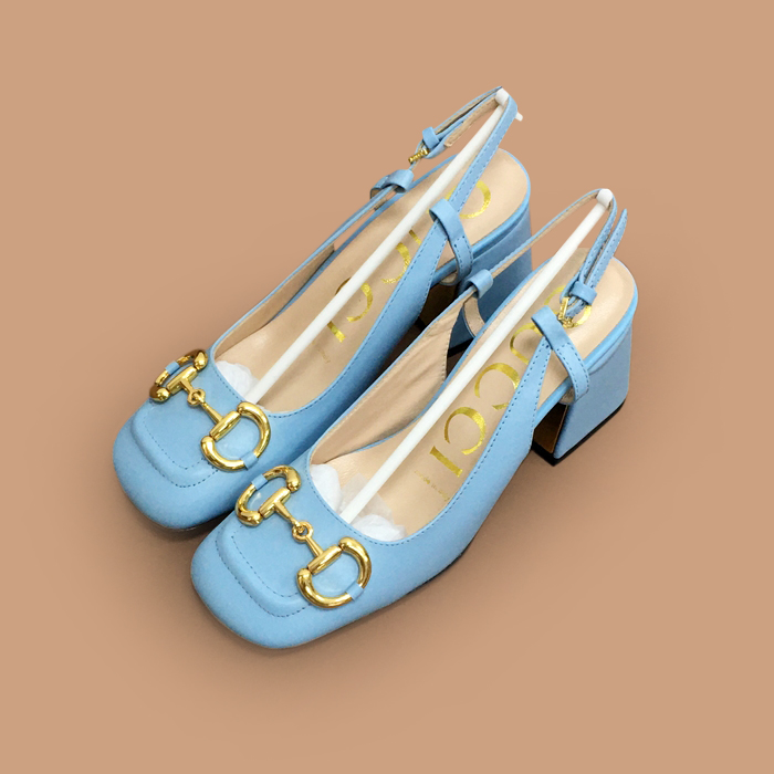   High Heel - グッチレディースレザーハイヒールGUCS1403,スカイブルー