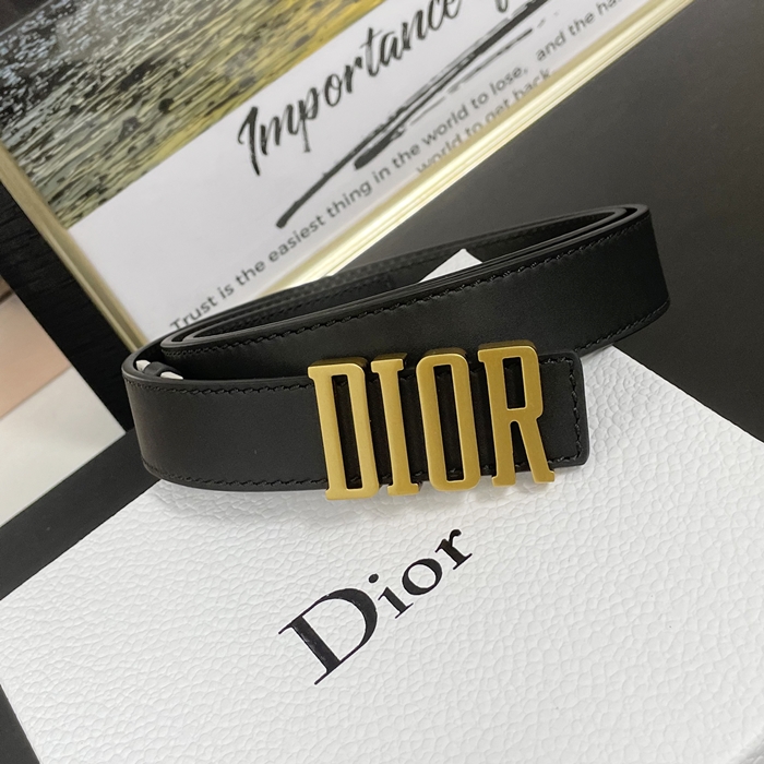  ディオール자ディオール レディースレザーベルト DIOBT0005,Size(3.0CM).ブラック