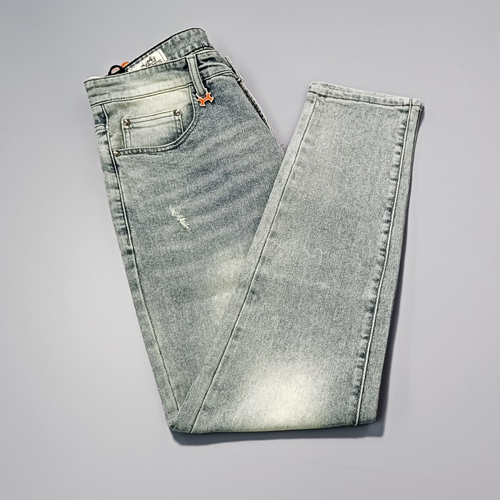  - エルメスメンズ ビジネス コットン パンツ Her0548x.ブルー