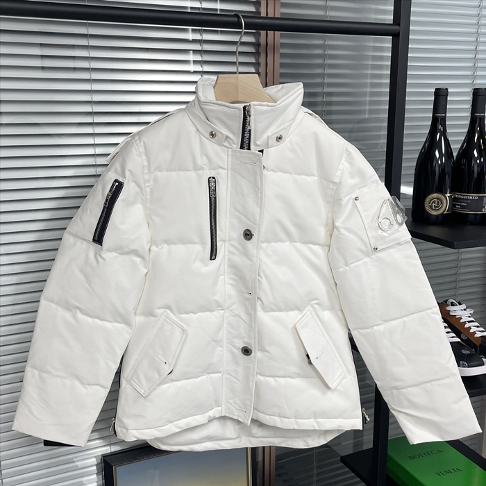 Moose Knuckle   White - ムースナックルズレディース LOGO ダックダウン パディング Moo0116x Size(xs - l) ホワイト