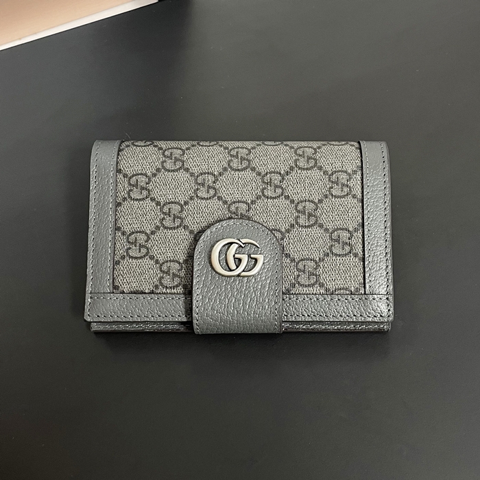グッチ ユニセックス GG シュプリーム オフィディア パスポート ケース  -Gray Passport s - gu969x