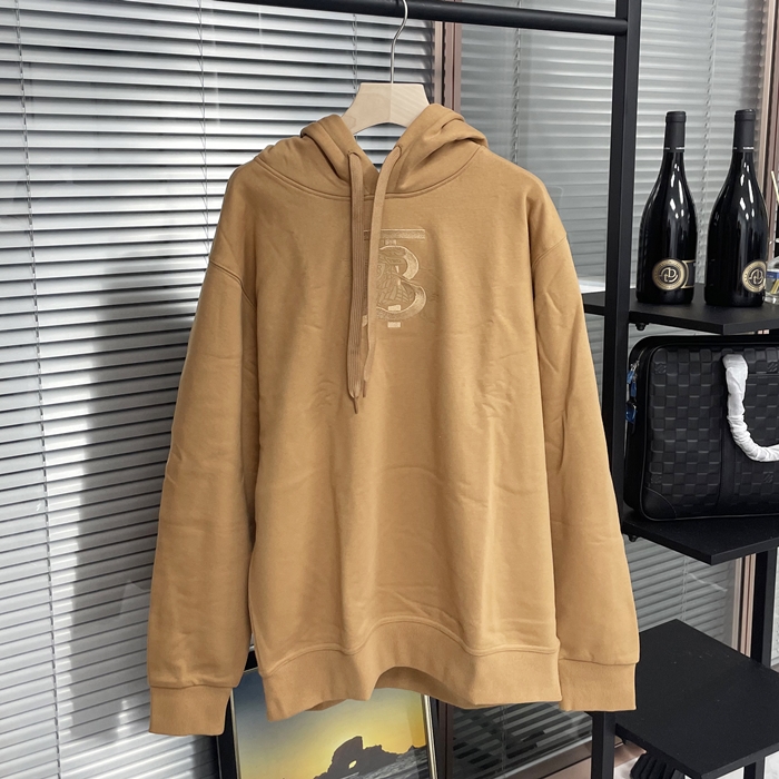 バーバリー メンズ キャメル フーディーTシャツ - Camel  - bu264x