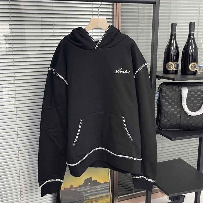 アミリ メンズ ブラック フーディーTシャツ - Amiri  - amr129x