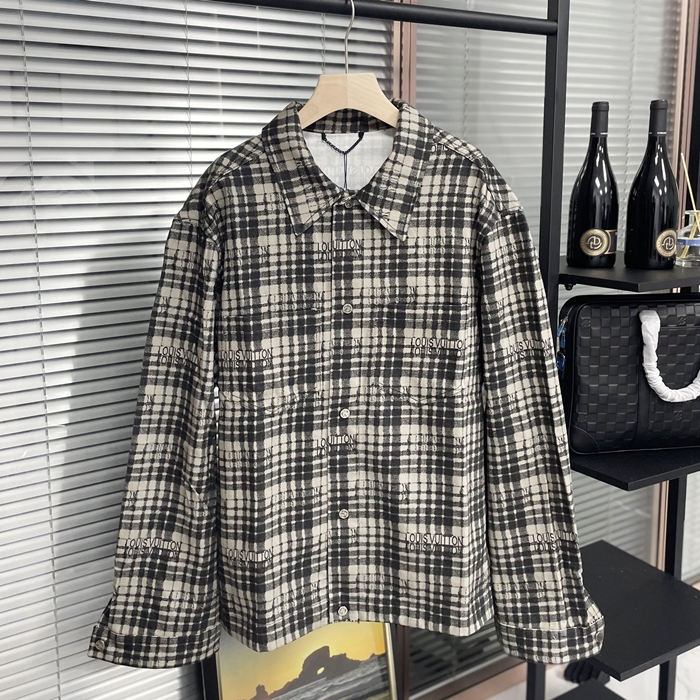 ルイヴィトン メンズ ブラック シャツ -   - lv1637x