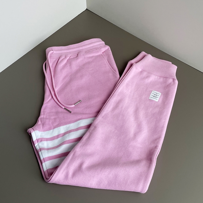 2019  Trainning - トムブラウン レディース LOGO コットン トレーニング パンツ Tho0124x.Size(s - xl)ピンク