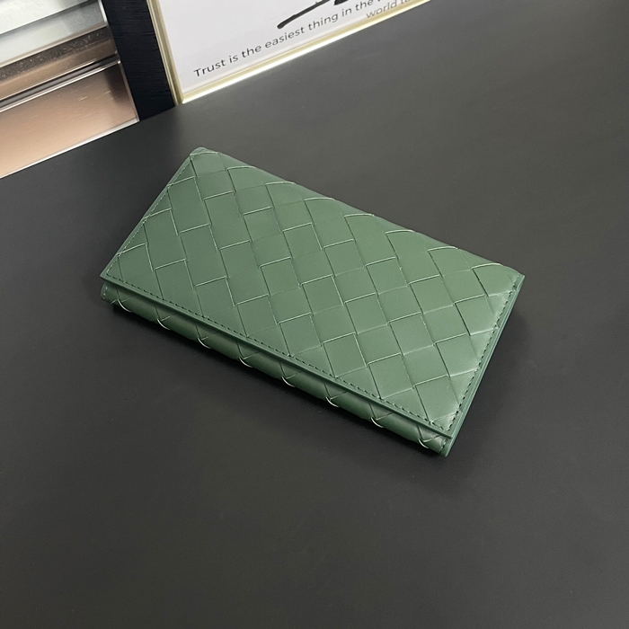 ボッテガヴェネタ メンズ オリーブ 長財布 - Olive s - bv96x