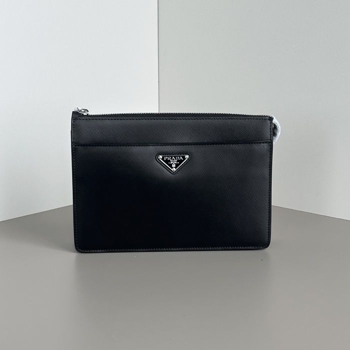 プラダ メンズ ブラック クラッチバッグ - - pr259x