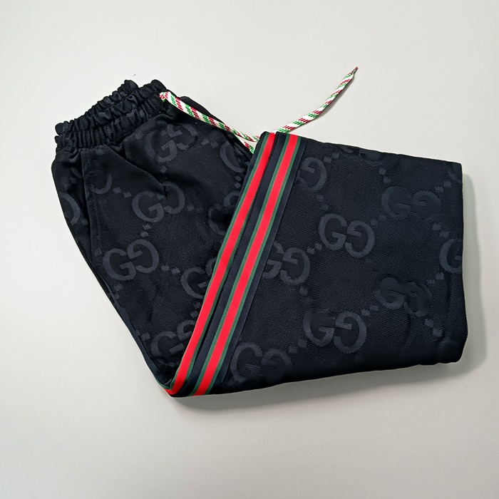 グッチ メンズ カジュアル ブラック パンツ -- gu858x