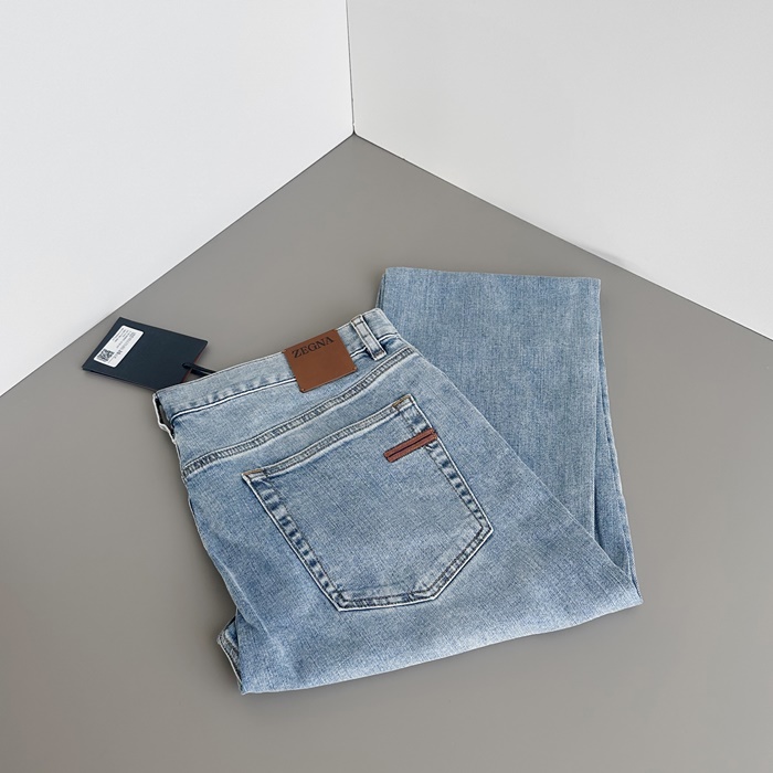 エルメネジルド・ゼニア メンズ ブルー ジーンズ - - ze101x