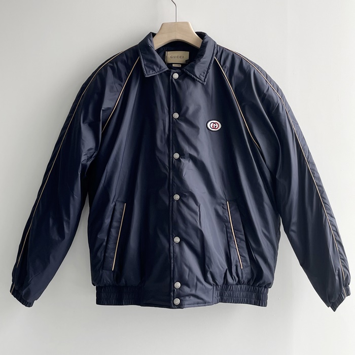 グッチ メンズ ネイビー ジャケット -- gu884x