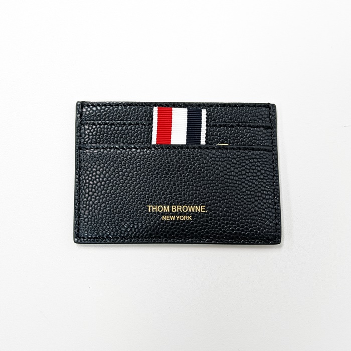 2019  Card Purse - トムブラウン 2019レザーユニセックス カードパース TBW0014,ブラック