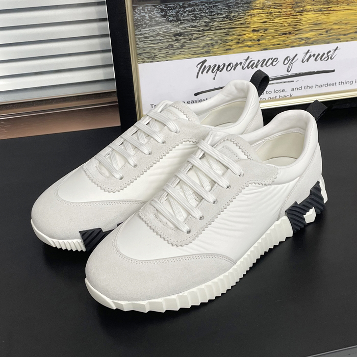 エルメス メンズ ホワイト スニーカー -  White  - he96x