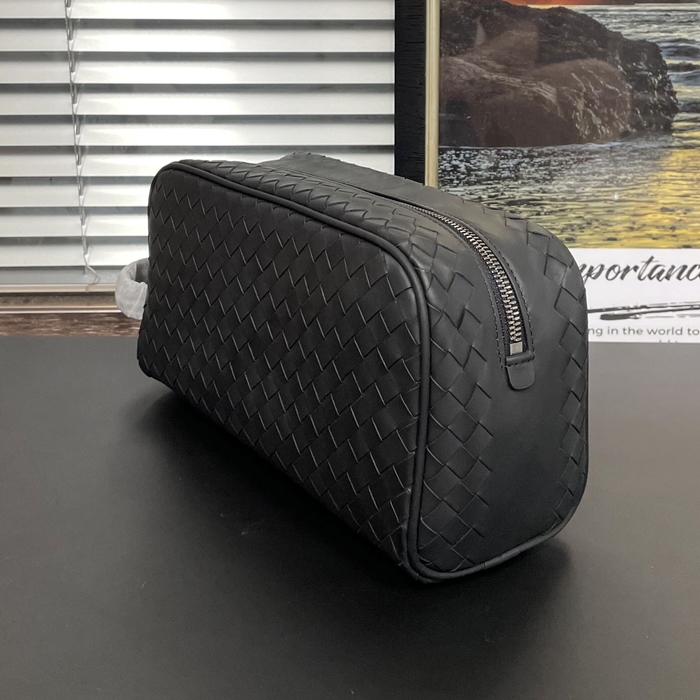  Hand25cm - ボッテガヴェネタレザーブラック メンズ ハンドバッグ BVB0093,25cm