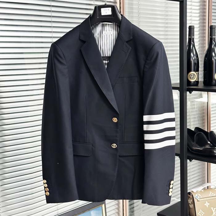  - トムブラウンメンズ カジュアル コットン スーツ ジャケット Thom01465x Size ネイビー