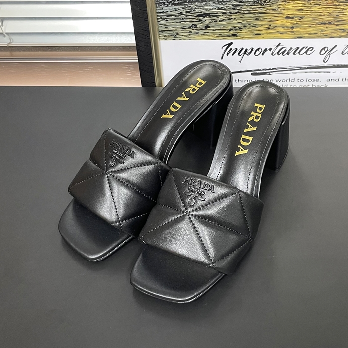 Prada High Heel Sandal,PRAS0774 - プラダレディース サンダルブラック