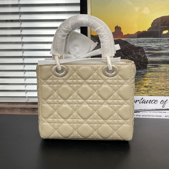 ディオール レディース クラシック レディバッグ Size(20cm) ベージュ -   Lady-D Dio01647x Beige