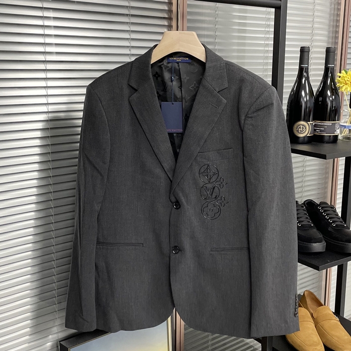 ルイヴィトンメンズ LOGO スーツ ジャケット Lou02264x.ブラック
