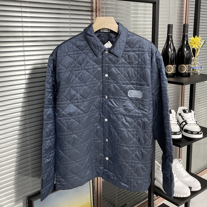 ディオール メンズ ネイビー ダウン ジャケット -  di713x