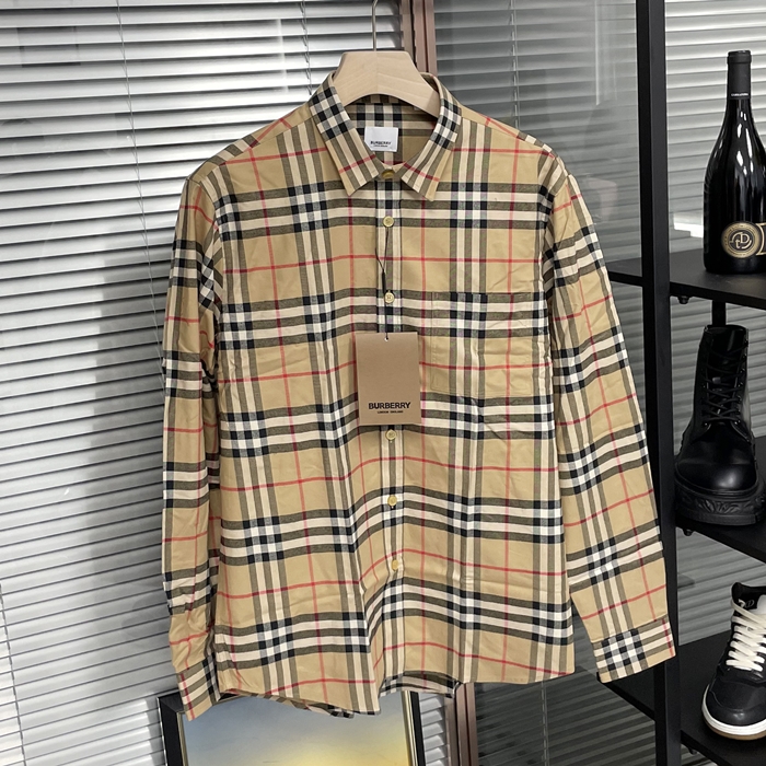 Burberry Basic  - バーバリーメンズ ヴィンテージ ベーシック シャツ Bur02909x.キャメル