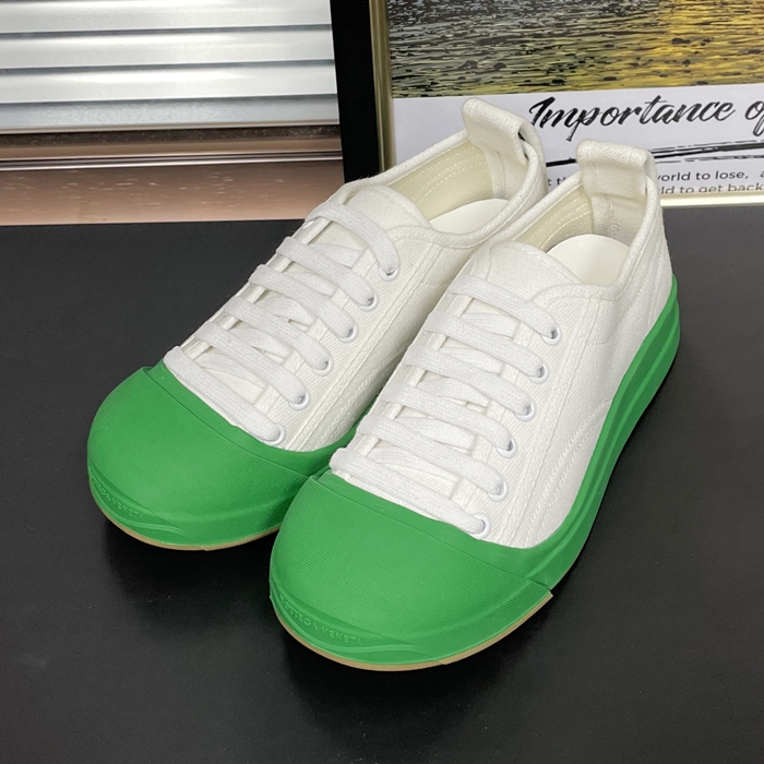 ボッテガヴェネタ ユニセックス ヴルカン ホワイト/インコ スニーカー  - Bottega VenetaWhite  - bv166x