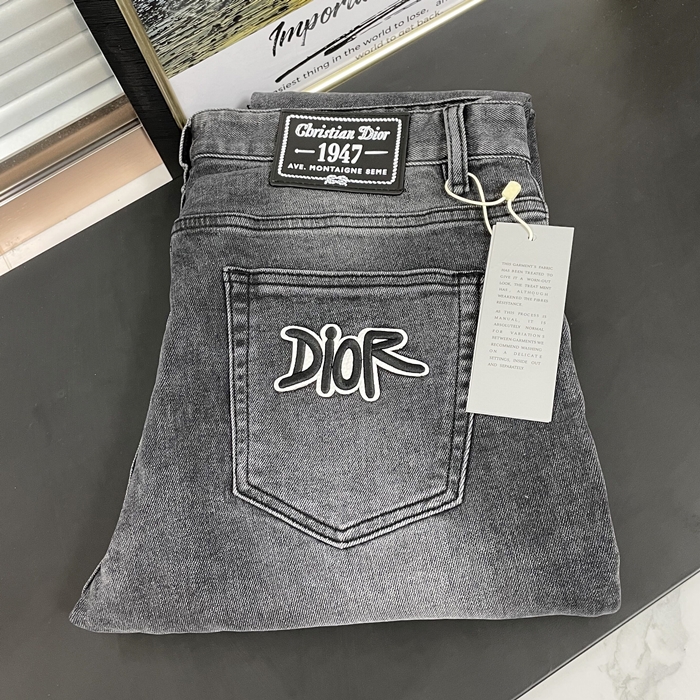 ディオール メンズ ブラック ジーンズ -  Jeans